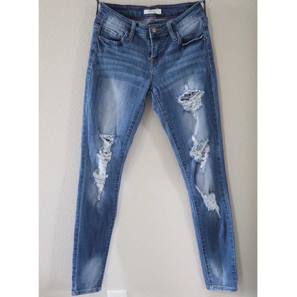 Cello Distressed Skinny Jeans